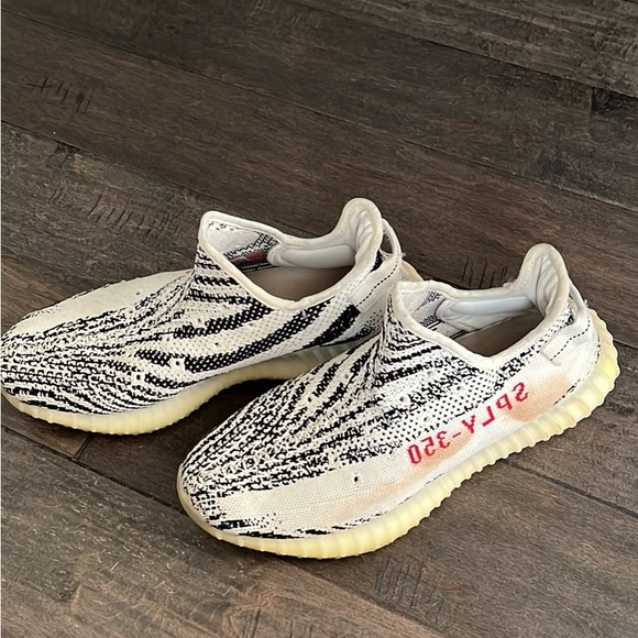 Authentic Zebra Yeezys Size 11 - Picture 2 of 2